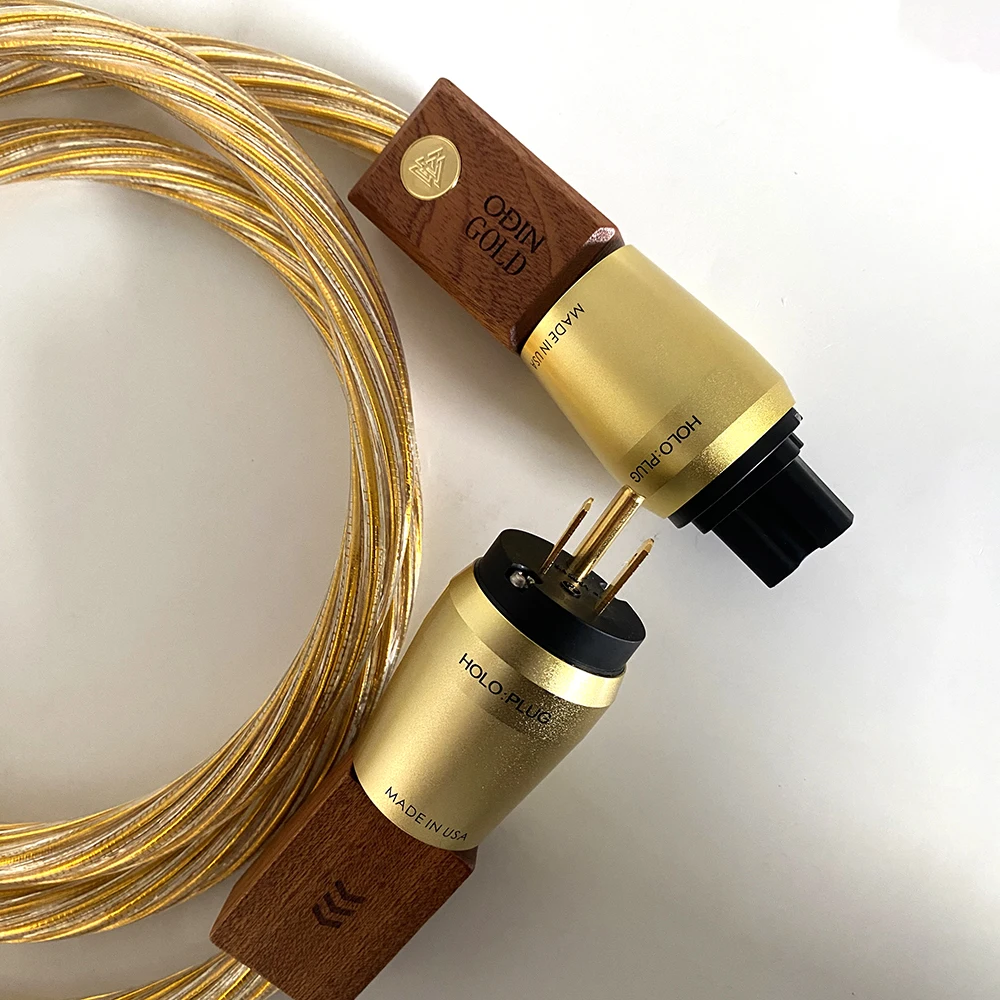 Hi-End Nordost Odin2 Gold Power Cable Audiophile Hifi Amplifier C15/C19 20A Power Cord Audio EU Schuko Version Power Wire Line