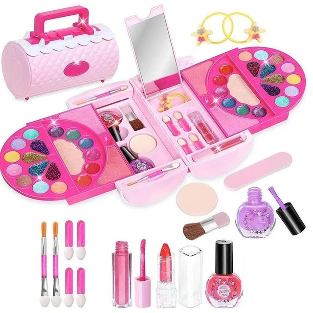 Disney princesas crianças fingir jogar brinquedos compõem kit maquiagem  conjunto seguro e não tóxico para meninas vestir caixa de presente  cosmético - AliExpress