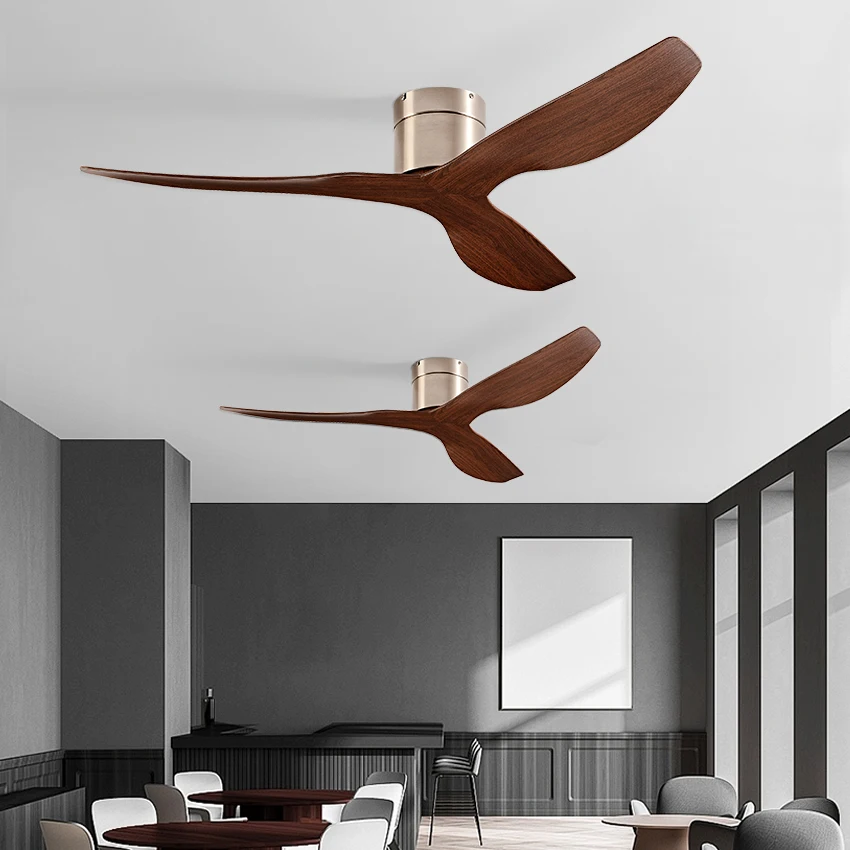 Electric Fan Ceiling Fan 45/52" Industrial Retro Ceiling Fan Ideal for Living/Dining Areas Home & Office 6-Speed Silent DC Inverter Motor