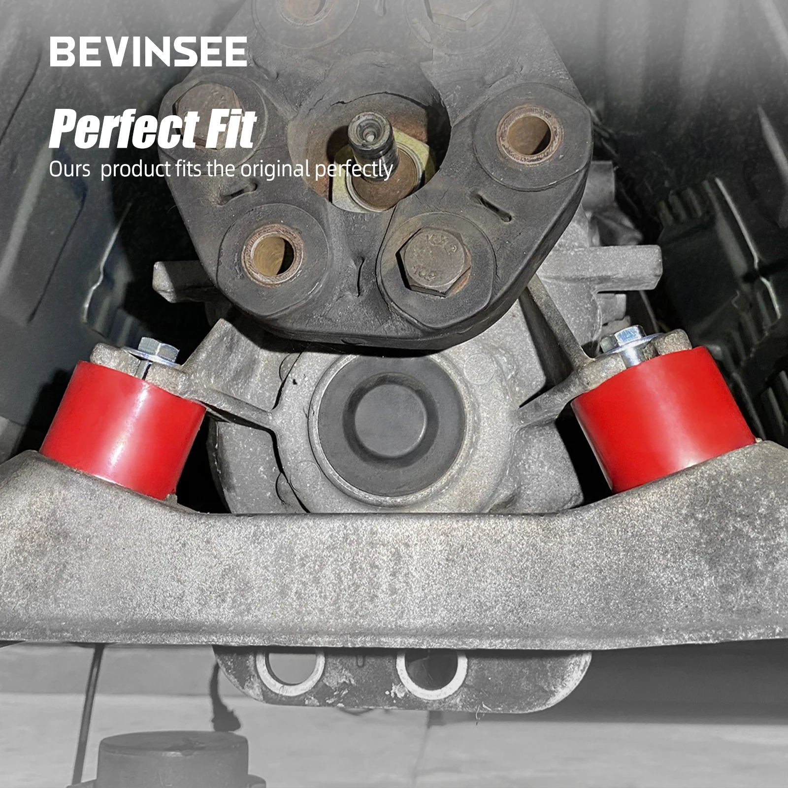 BEVINSEE Poly Transmission Mounts Sets (80A Durometer) For BMW E82 E88 E30 E36 E46 E90 E93 E92 Z3 Z4 22322282340