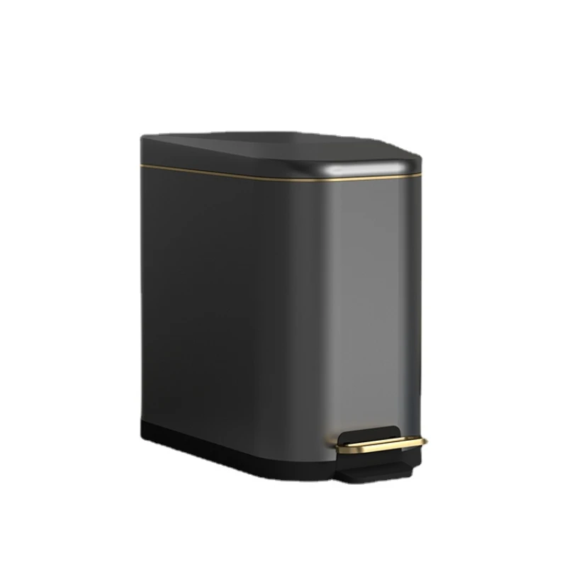 

YY Trash Can Household Gap Toilet Stainless Steel Pedal with Lid