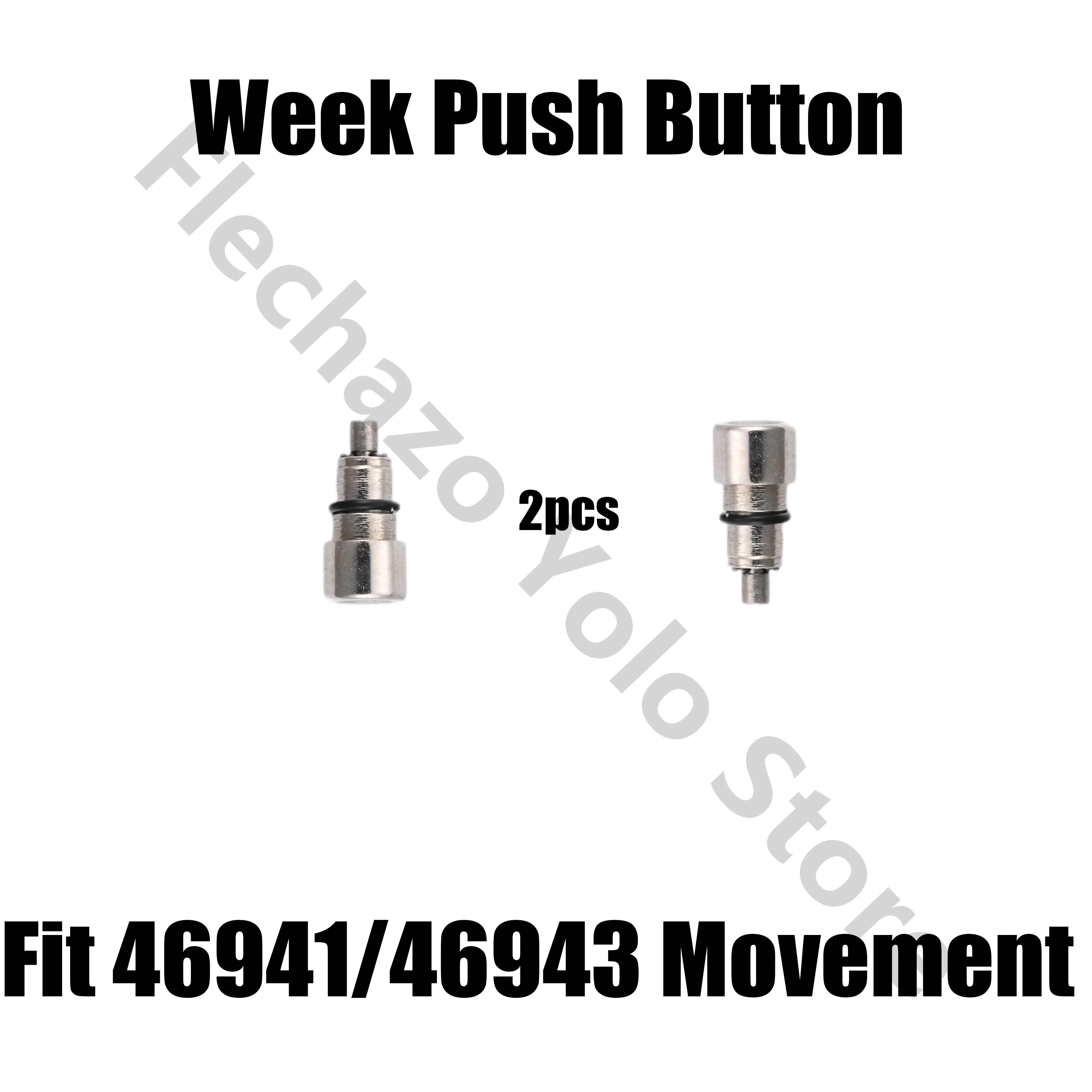 Week Push Button Fit 46941 46943 Movement Accessories Replacement Spare Parts For Oriental Double Lion Watch Repair Parts