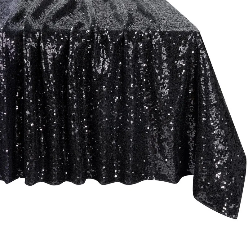 Tovaglia rotonda personalizzata con paillettes per la decorazione della festa nu