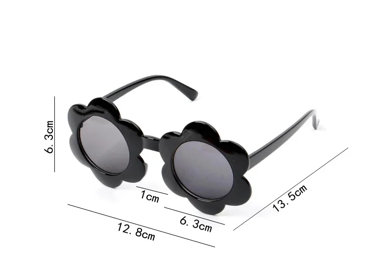 Kids Sunglasses Children Sunglasses Girls Flower-Shaped Translucent Jelly Sunglasses UV Protection Kids Summer Eyewear Outdoor Party Lightweight Comfortable Toddler