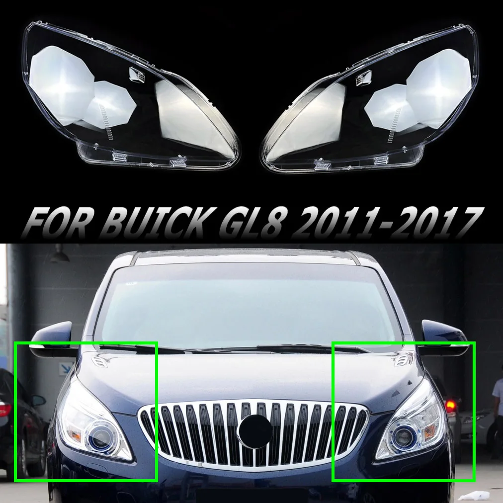 

Decor Clear Lampshade Lens Fit For Buick GL8 2011 2012 2013 2014 2015 2016 2017 Replace Headlight Cover Auto Shell