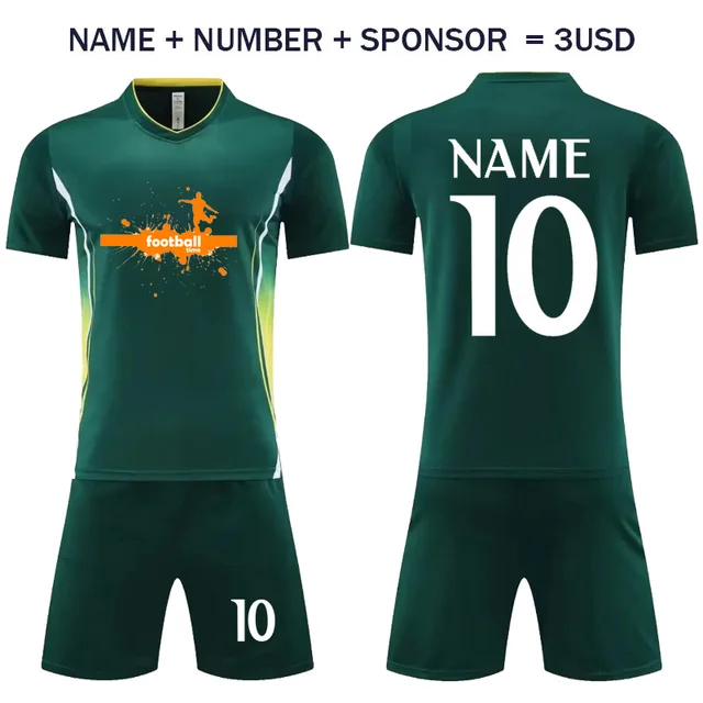 Maillot De Football Personnalisable Avec Nom, Numéro Et Logo Pour  Enfants Et Adultes Taille 16 à XXXL