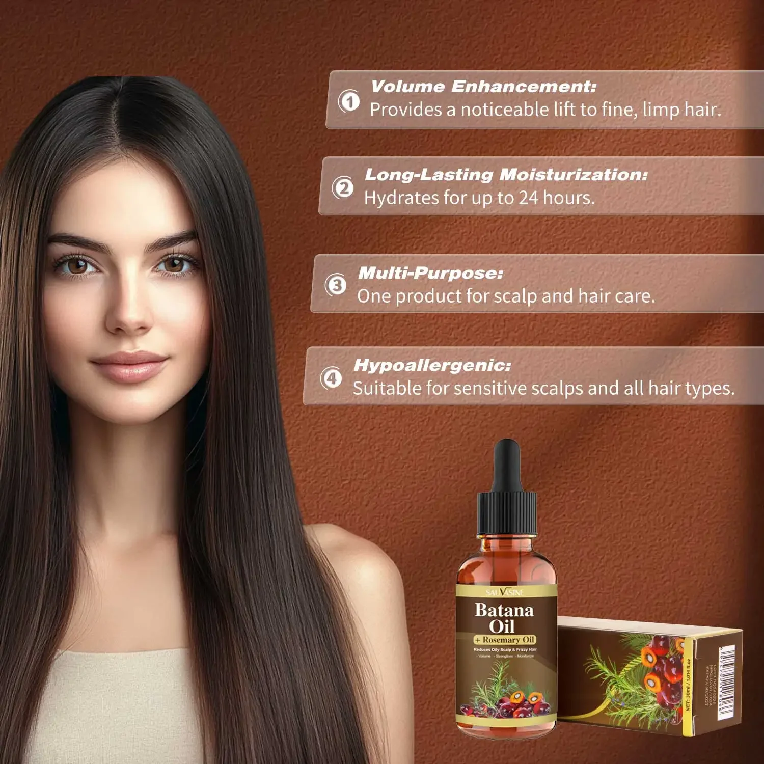 Hair Growth Oil Hair Oil Hair Essence Oil Batana Oil with Rosemary For Hair Growth Nourish Scalp Detox For Strong Healthy Hair Organic from Reduce Loss Your Scalp