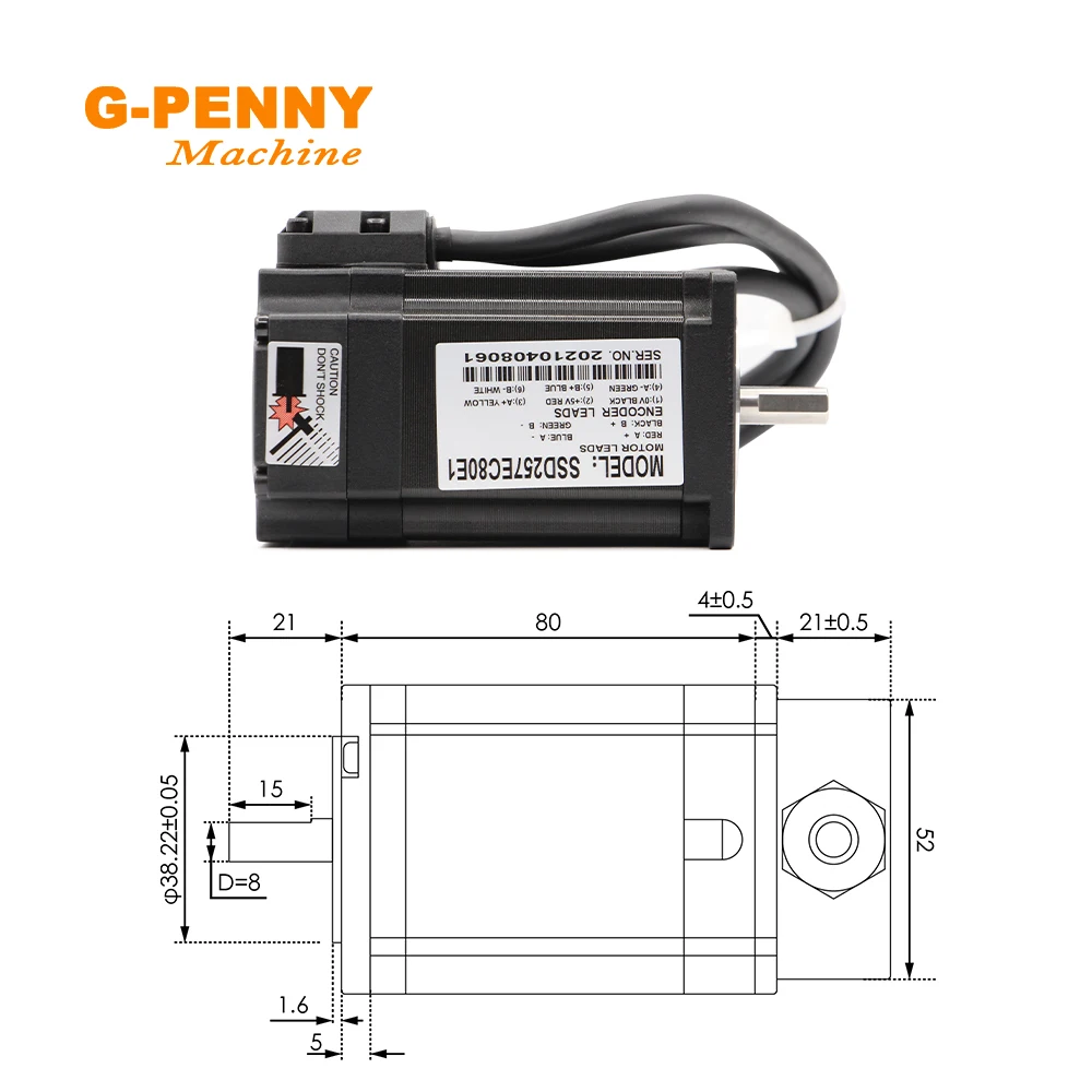 NEMA23 Closed loop tepper motor kit 2.2N.m 285oz-in Stepper motor and drivers servo kits stepper motor
