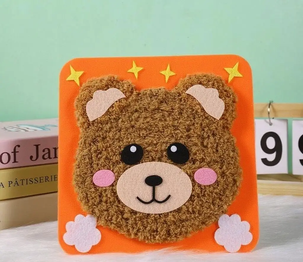 Beginner Kids Sewing & Craft Kit - DIY Embroidery Animal Dolls Gift Set