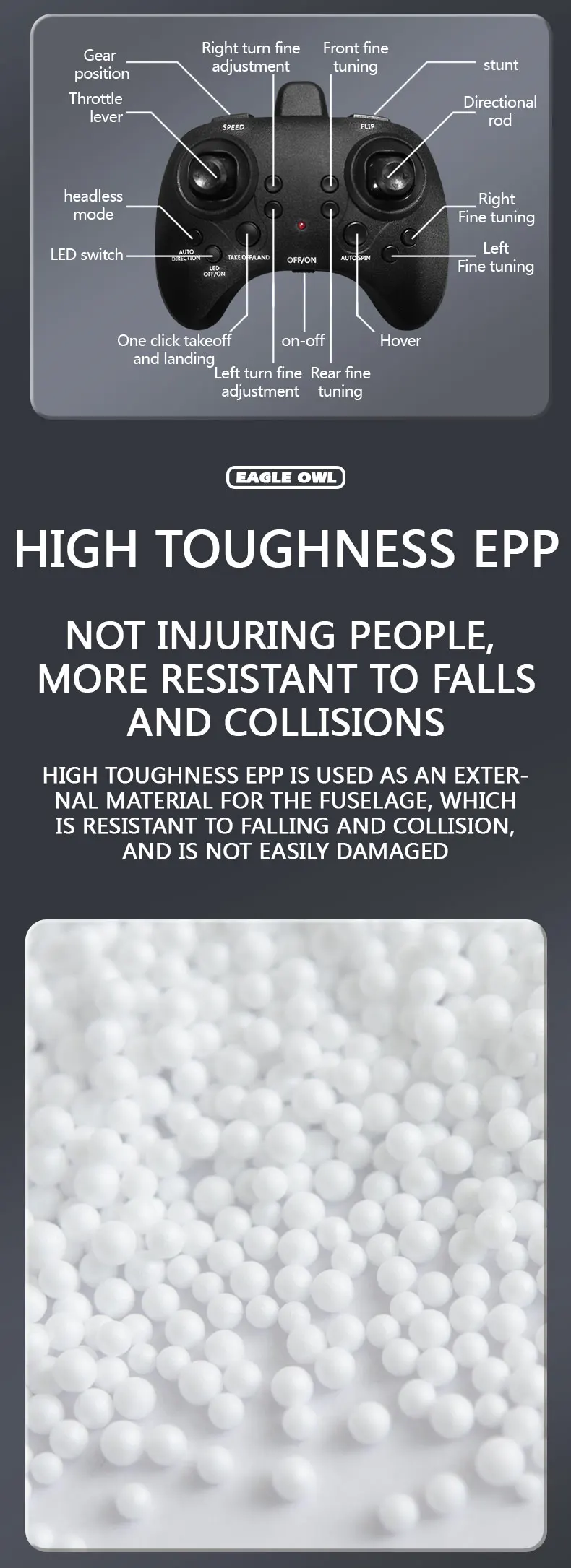 Rc Foam Aircraft Eo-13 Plane 2.4G Radio Control Glider Remote Control Fighter Plane Glider Airplane Foam Boys Toys For Children