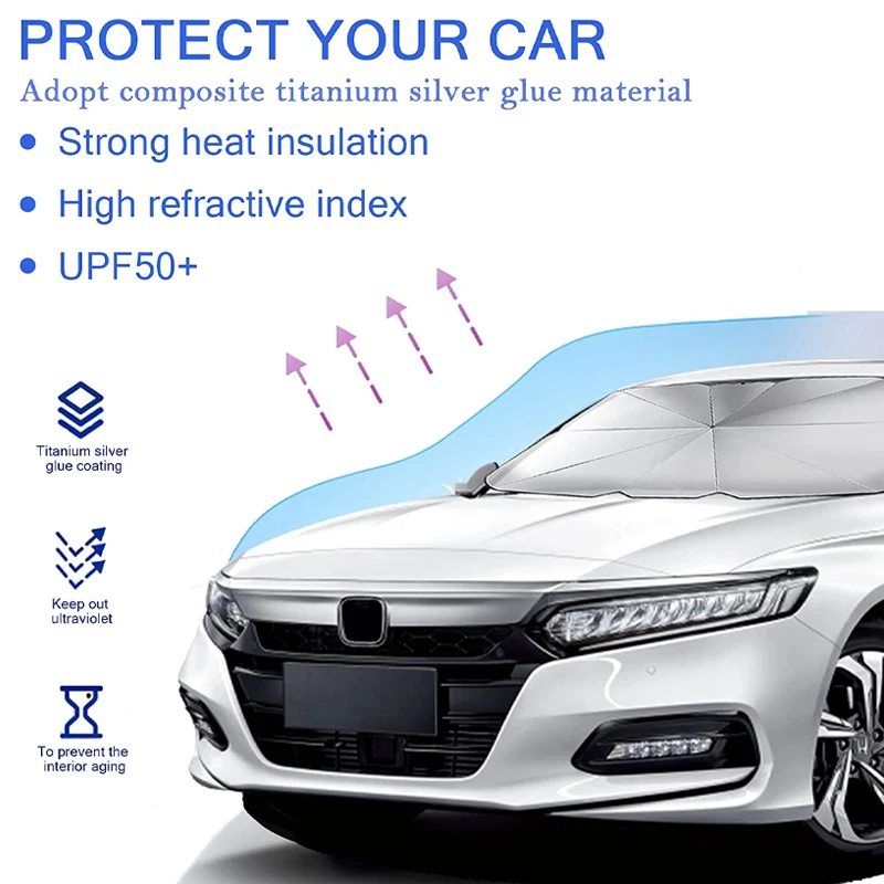 Car Front Windshield Umbrella, Sunshade, Front Shading, For BYD Atto 3 Act 3 Tang F3 E6 Dmi Yuan Song plus EV, Car Accessories
