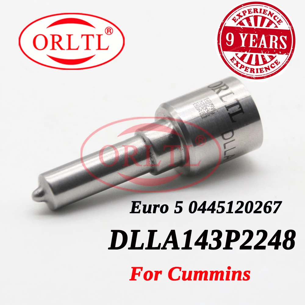 

ORLTL DLLA 143 P 2248 дизельный инжектор 0445120267 сопло DLLA143P2248 Топливная форсунка 0433172248 для Bosch Euro 5 Cummins