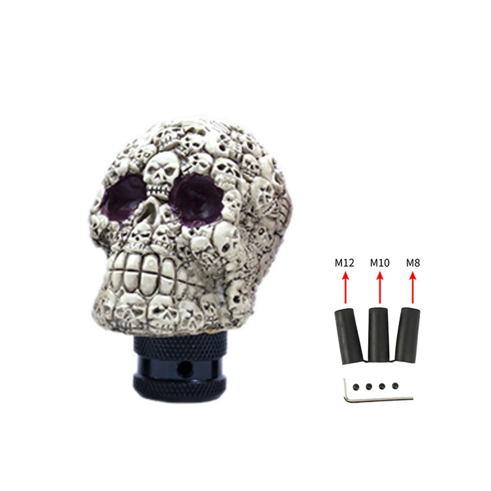 Skull Shape Head Car Gear Shift Knob Cyclops Devil Shifter