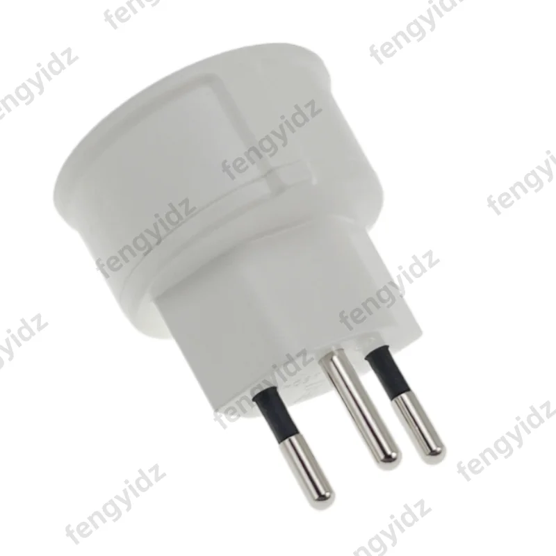 유럽 프랑스에서 스위스로 여행용 어댑터 1개, 3핀 플러그 10A 250V 전원 플러그, EU에서 스위스로 전기 플러그 소켓