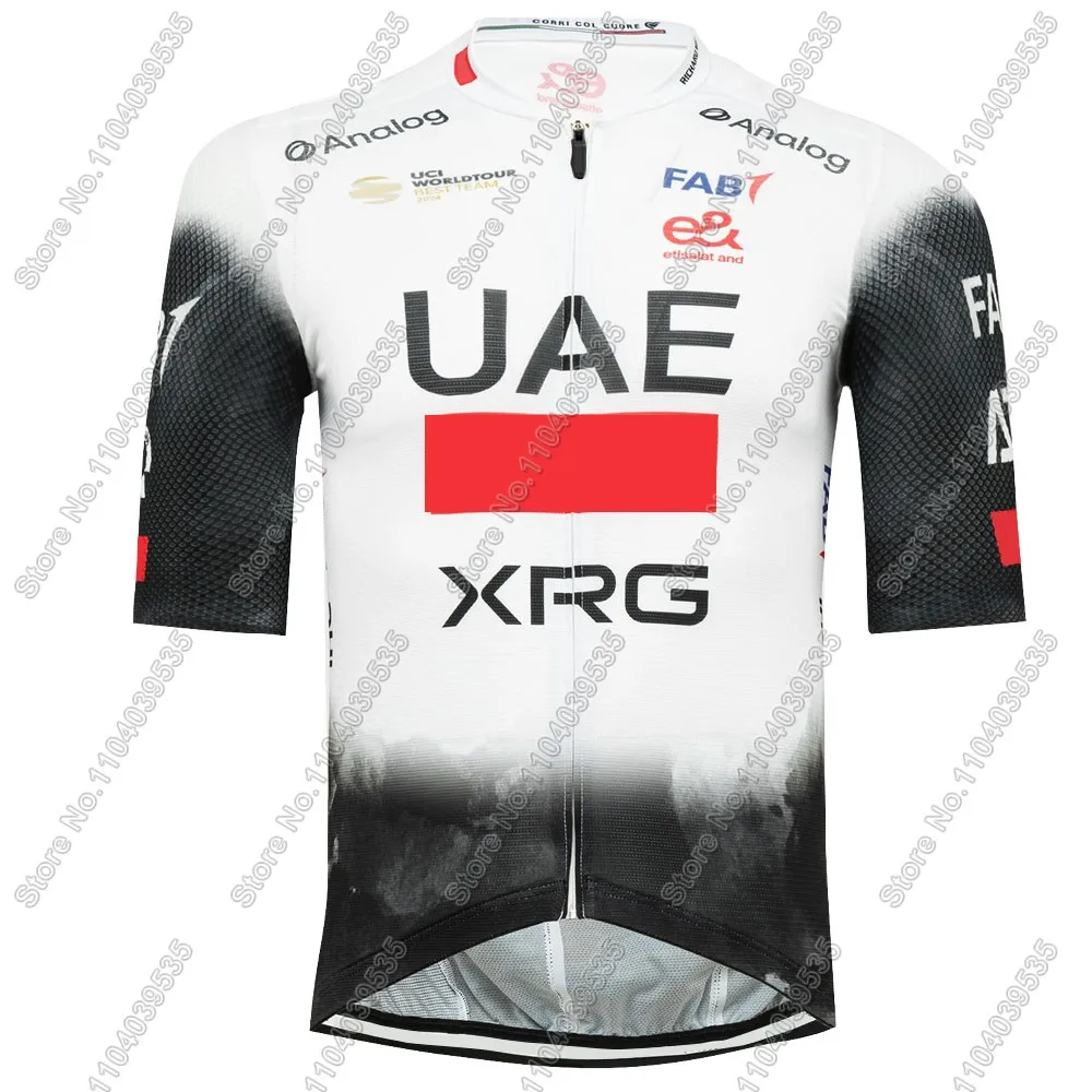 UAE Cycling Jersey Set Summer Pogacar Cycling XRG-Clothing Men Road Bike Shirts Suit Bicycle Bib Shorts MTB Wear Maillot