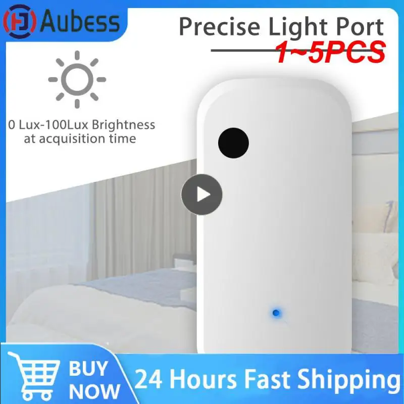

1~5PCS Tuya Wifi Light Sensor Smart Illuminance Brightness Detector Sensor Smart Home Illumination Automation Smart life
