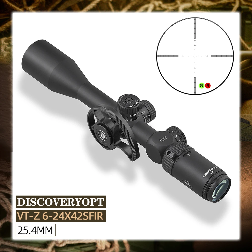 

Discovery Rifle Scope VT-Z 6-24X42SFIR SFP Side Focus Optical Sight For .177 .22 .22LR .25 Caliber With Illumination