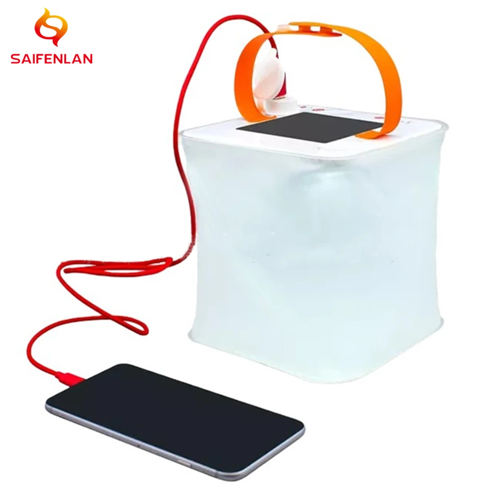 Solar Inflatable Lanterns Light Great for Camping, Hurricane Emergency