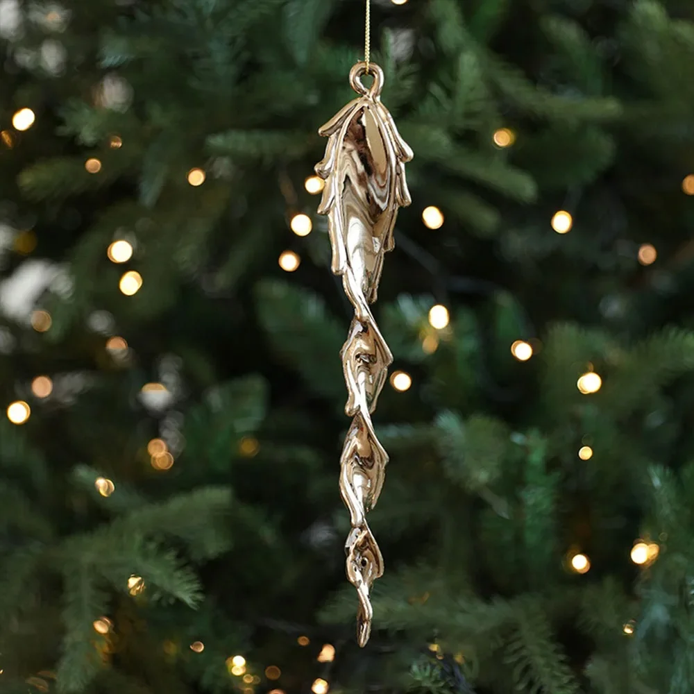 Gold Snowflake Butterfly Dragonfly Angel Christmas Tree Ornament Baubles