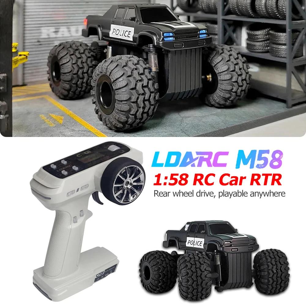 LDARC M58 RTR Mini Desktop RC Car 1/58 Remote Control Electric Model Car Adult Children's Tabletop Toys 6