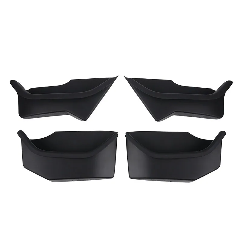4Pcs for Tesla Model Y YL Juniper 2025 2026 Launch Door Side Storage Box Full-Cover Front & Rear Interior Organizer Accessories