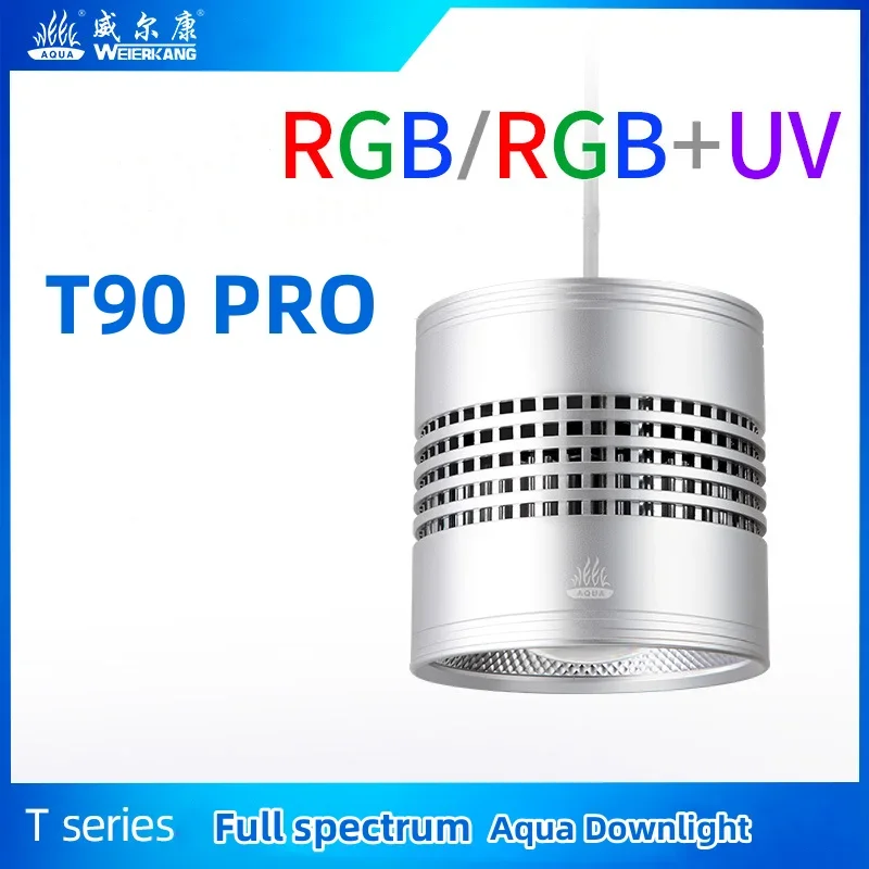 WEEK AQUA T90 PRO Full Spectrum LED Aquarium Light Dimmable