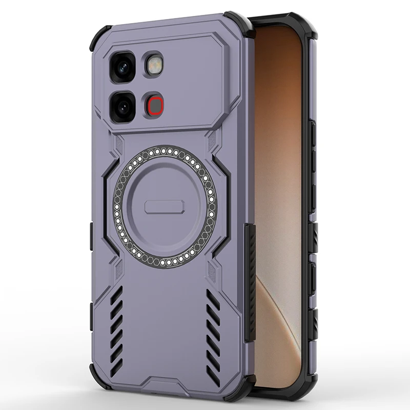 Heat Dissipation Armor Magnetic Shockproof Phone Case - Four Corner TPU Plastic Cover