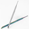 Nail Circle Beveled Head Stainless Steel Cuticle Pusher Nail Art Sanding Tablet Manicure Sticks Tool for Salon Nails Accessories 6