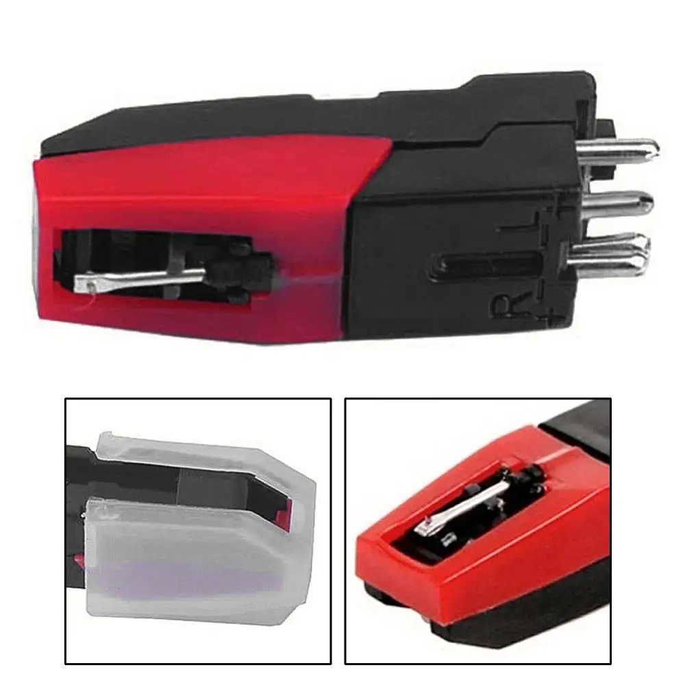 Phono Stylus Moving Magnetic Cartridge Stylus Phonograph Stylus 1~6PCS Turntable Universal Cartridge Stylus Lp Vinyl Phonograph Gramophone Record Player Hi-Fi Needle Accessories