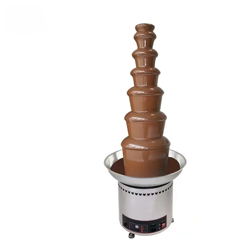 All Stainless Steel Electric et 6-Layer Chocolate Fountain & Waterfall Machine Home Party & Wedding Use for Hotels