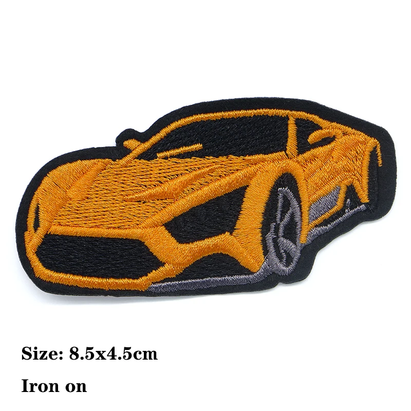 Cartoon Decorative Patch Lamborghini Blue Red Cars icon