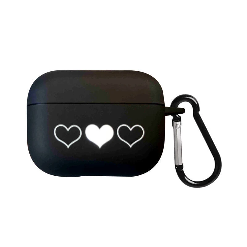 Black TPU Protective Case for AirPods 2 3 4 Pro