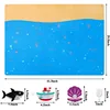 45Pcs/Set Under The Sea Teaching Felt Board Story Marine Animals Shark Mermaid Diver Early Education Birthday Gift for Kids 3