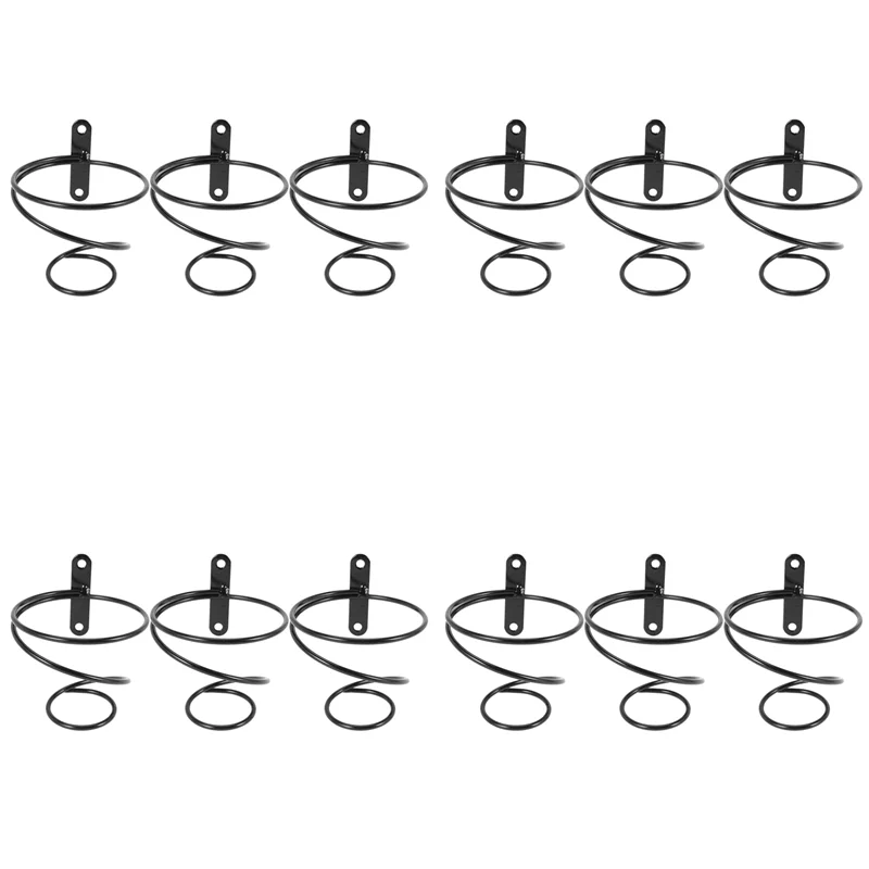 ABUN-12Pack Portabottiglie da parete semplice per bottiglie singole, espositore per bottiglie di vino, portabottiglie da appendere in metallo - immagine 6