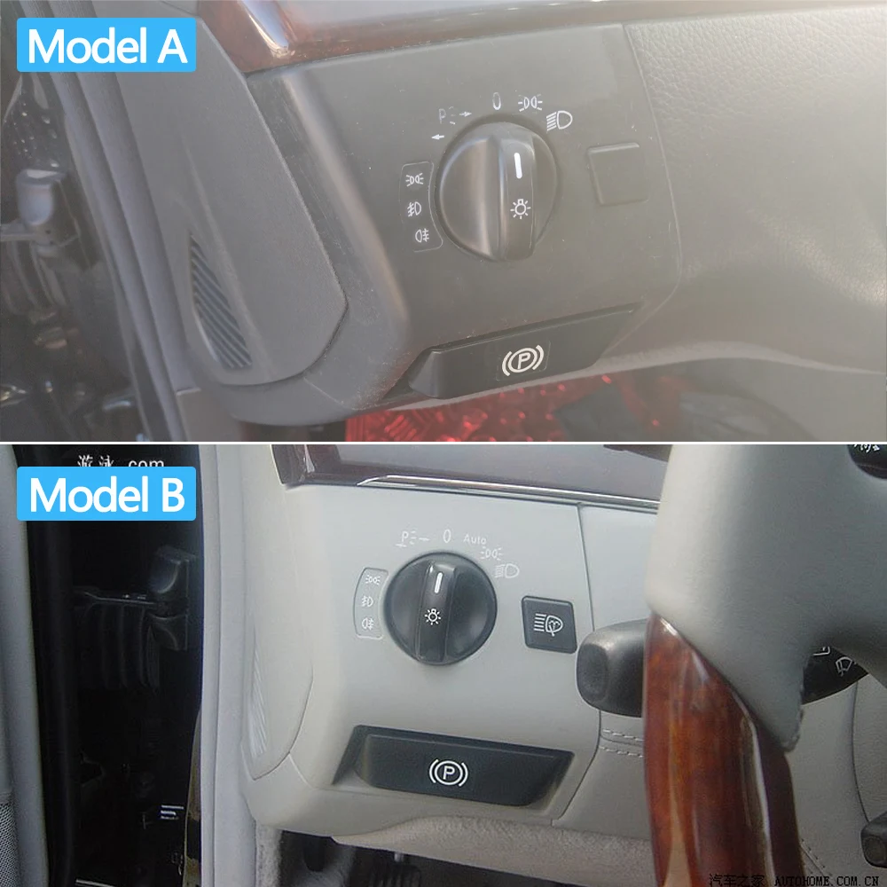 LHD Car Front Dash Headlight Switch Control Cover Trim For Mercedes Benz S Class W220 S430 S350 S280 S500 S55 S600 S65 1998-2005 6