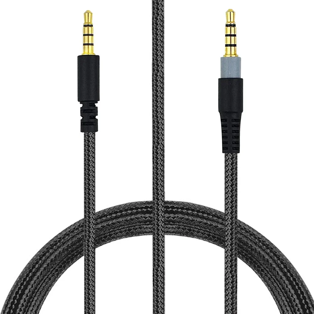 Nylon Braided OFC Replacement Aux 3.5mm Cable Extension Cord For Xiberia S11 G02 G01 Headsets