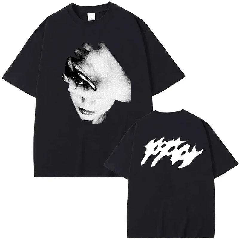 Poppy Album Retro New Way Out Tee-shirt Short Sleeve Summer Men/Women Tshirts Casual Pure Cotton Unisex Fans Tees Unisex Clothes 1