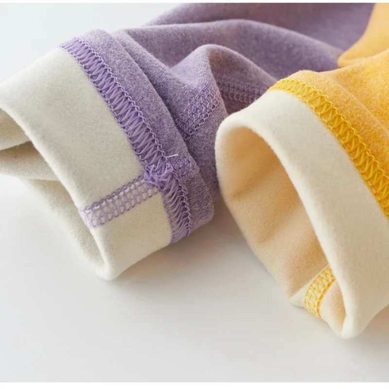 Thermal Underwear Set for Children Winter Boys Girls Long Johns Thick Warm Middle Collar Kids Homwear 14 15 Years Girl Clothes children underwear suits children clothes