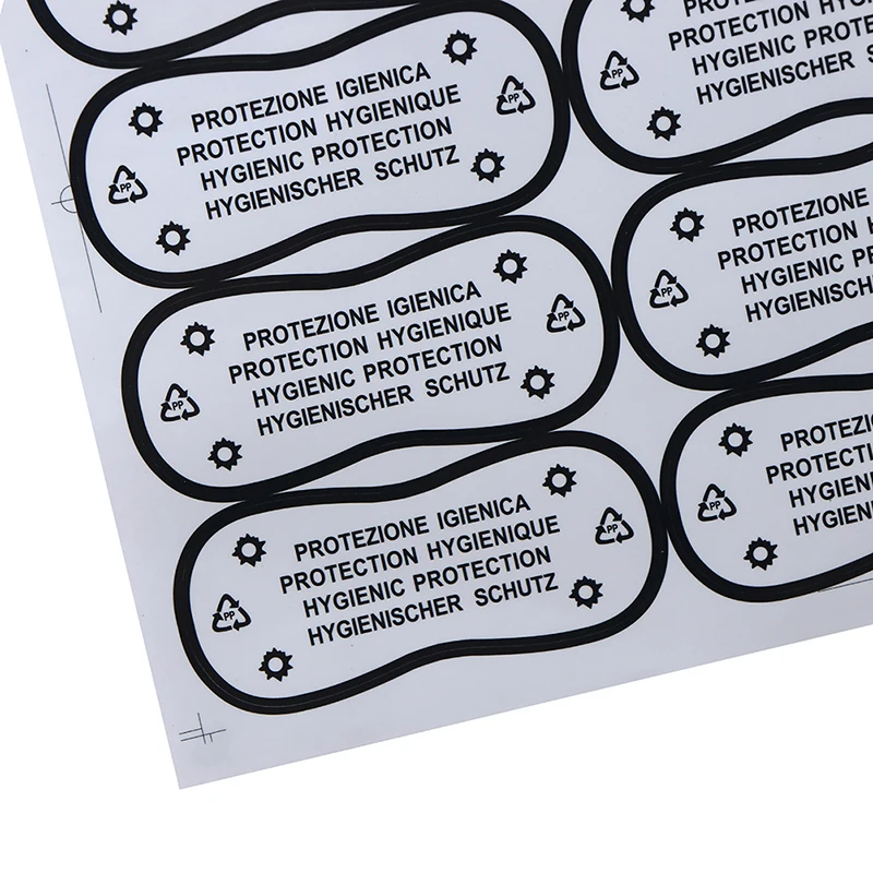  Adhesive Protective Hygiene Try On Stickers/Labels for