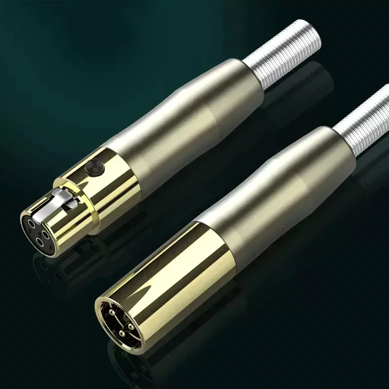 미니 XLR 남성(여성) 플러그 3핀(4핀) XLR 오디오 마이크 커넥터, 맞춤형 전문 장비 바디팩 이어폰용