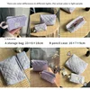 Retro Plaid Ladies Cosmetic Bag Quilted Cotton Women's Travel Storage Bags Portable Female Clutch Purse Large Capacity Handbags 6