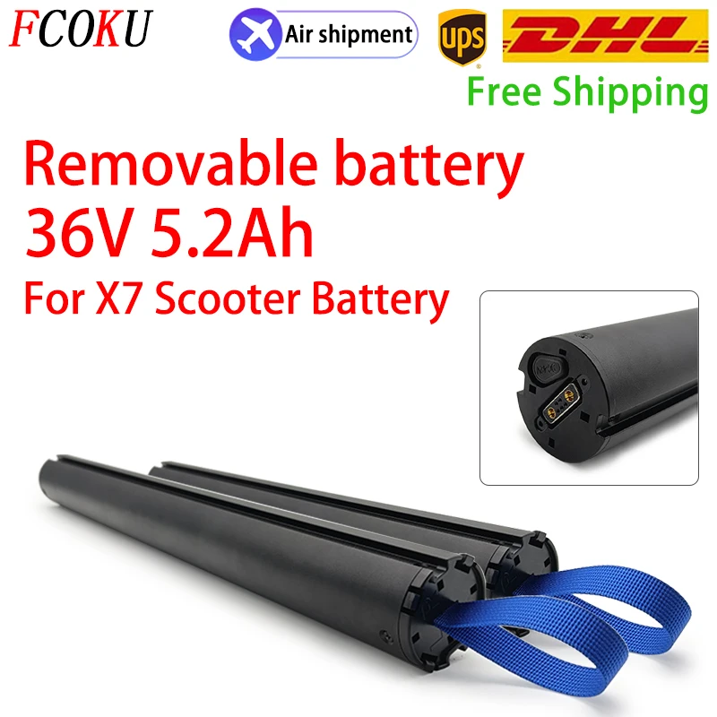 

Original X7 36V 5200mAH Rechargeable Lithium Battery, For Kick Scooters X7 Foldable Electric Scooter Removable Battery