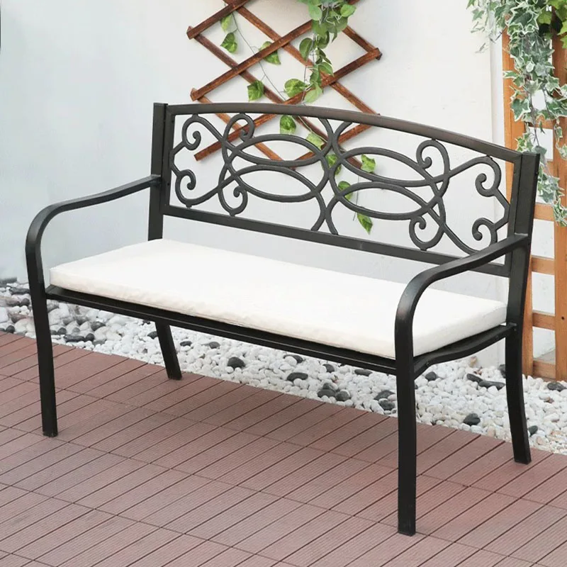 Relax Chair Outdoor Iron Garden Bed Furniture Terrace Plastic Rattan Couch Street Little Rocking Chairs Patio Lounge Armchair