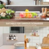 Wall Mounted Metal Storage Holder with Wood Base Toilet Paper Rectangular Basket Versatile Bathroom Basket for Bathroom Kitchen 6