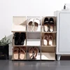 Stackable Space-saving Holder Household Plastic Assemble Shoes Rack Cabinet 3