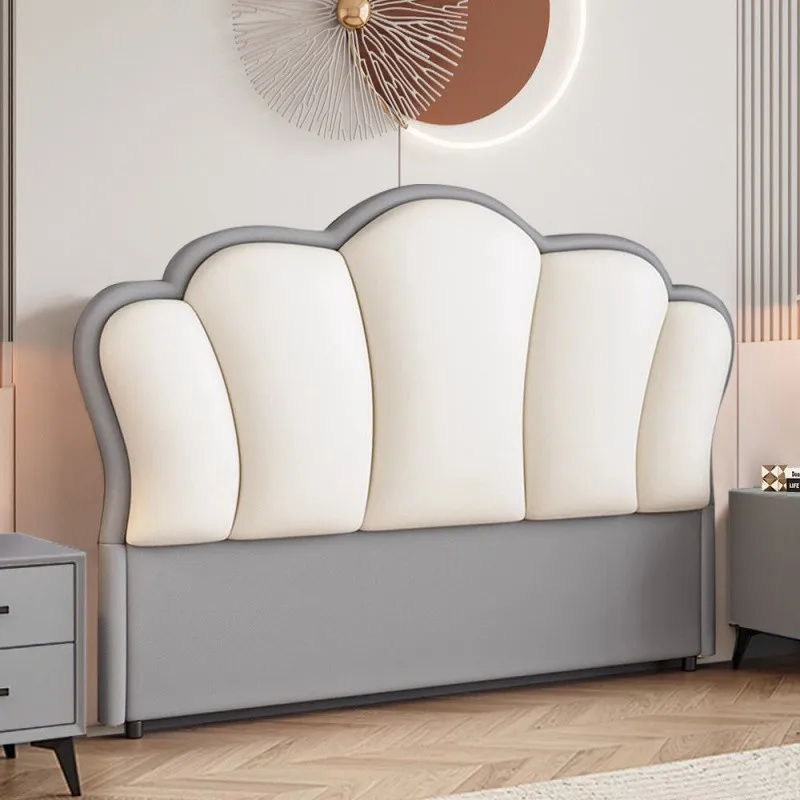 new bedside soft bag backrest simple modern floor ultra-thin solid wood single buy bedside board princess one