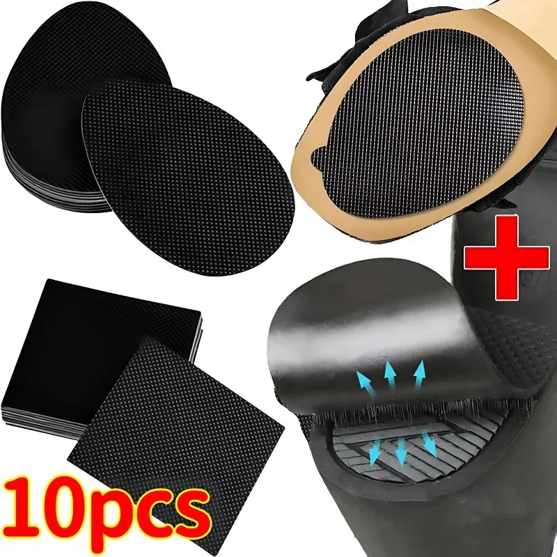 1/10pairs Non-Slip Shoes Mat No-adhesive High Heel Sticker Women Rubber Pads Cushion Oxford Anti-Slip Heel Sole Protectors