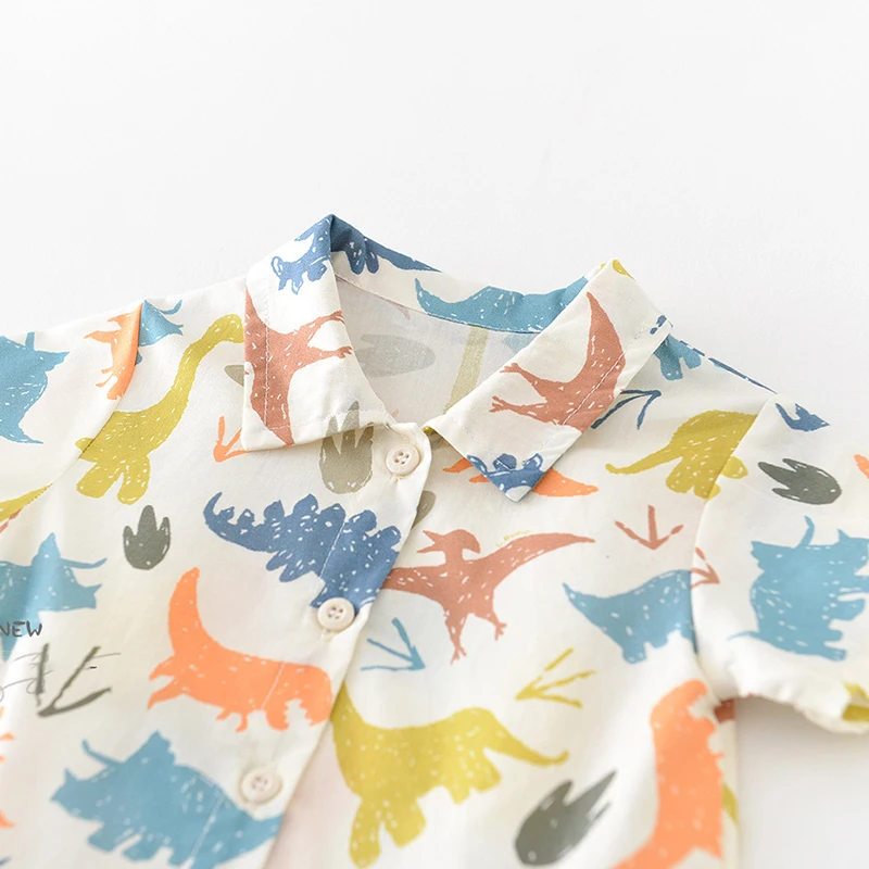 Summer Baby Romper Jumpsuit Cartoon Dinosaur