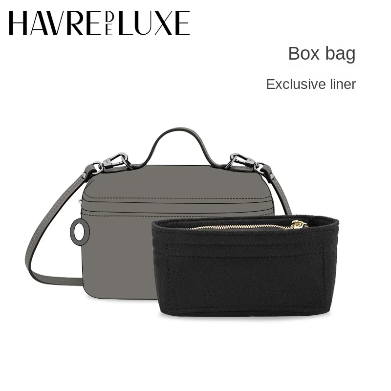 Havredeluxe Bag Organizer Per Longchamp Box Fodera Di Supporto Per Borsa Fodera Black Colo