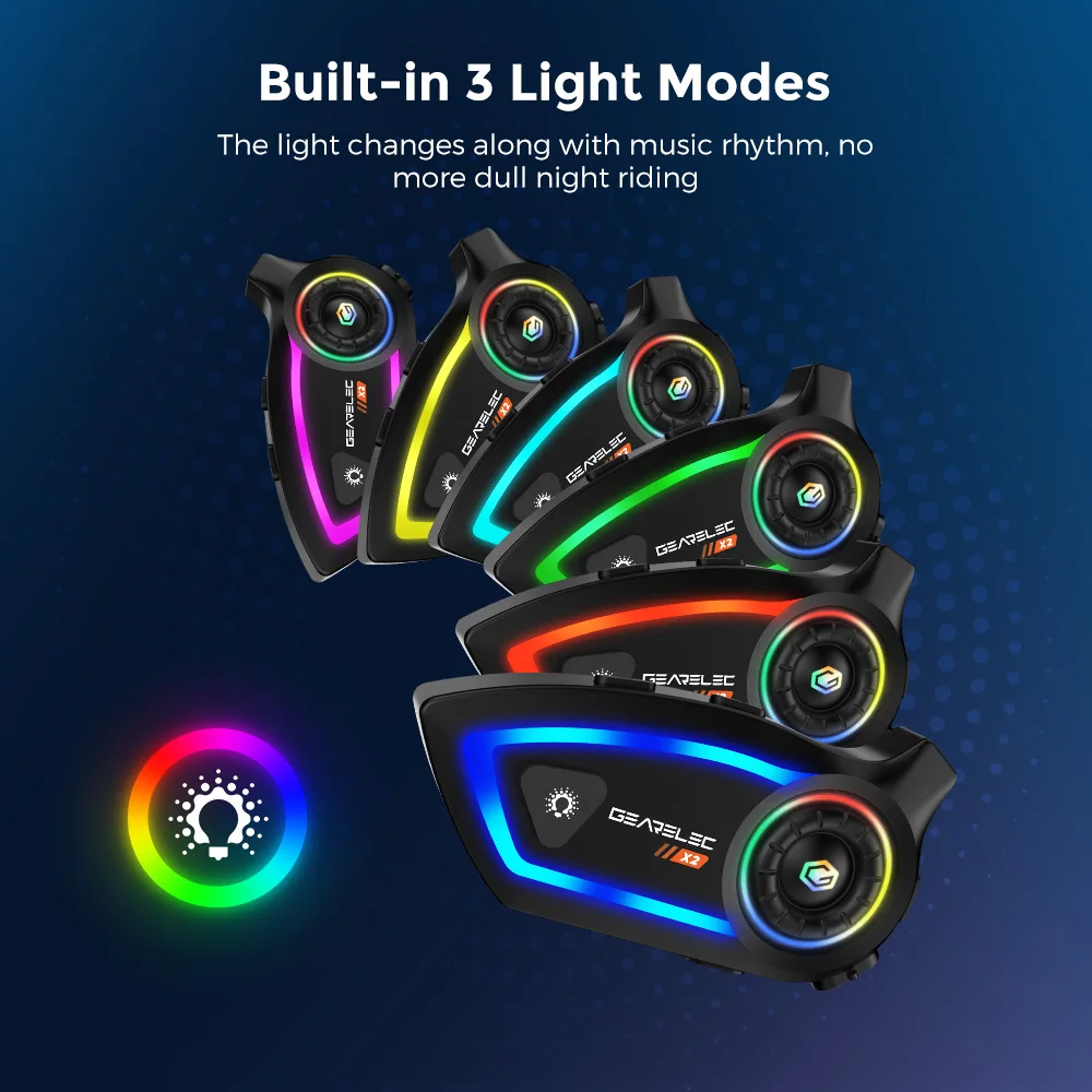 GEARELEC X2    ,  ȭ, IPX67 , 2000mAh  Ŀ, HiFi ׷ RGB Ʈ